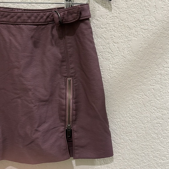 Free People Faux leather skirt in size 2 Host pick - Picture 2 of 12